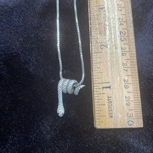 Sterling snake necklace